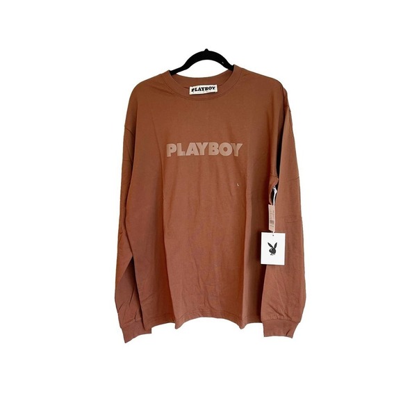 New PacSun Playboy Haus Puffy Logo Crewneck Long Sleeve T-Shirt Men's Size L - Picture 5 of 11